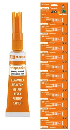 TDM ELECTRIC SQ0542-0005 Супер-клей гель "Чародей" 3 г/12 шт./блистер TDM
